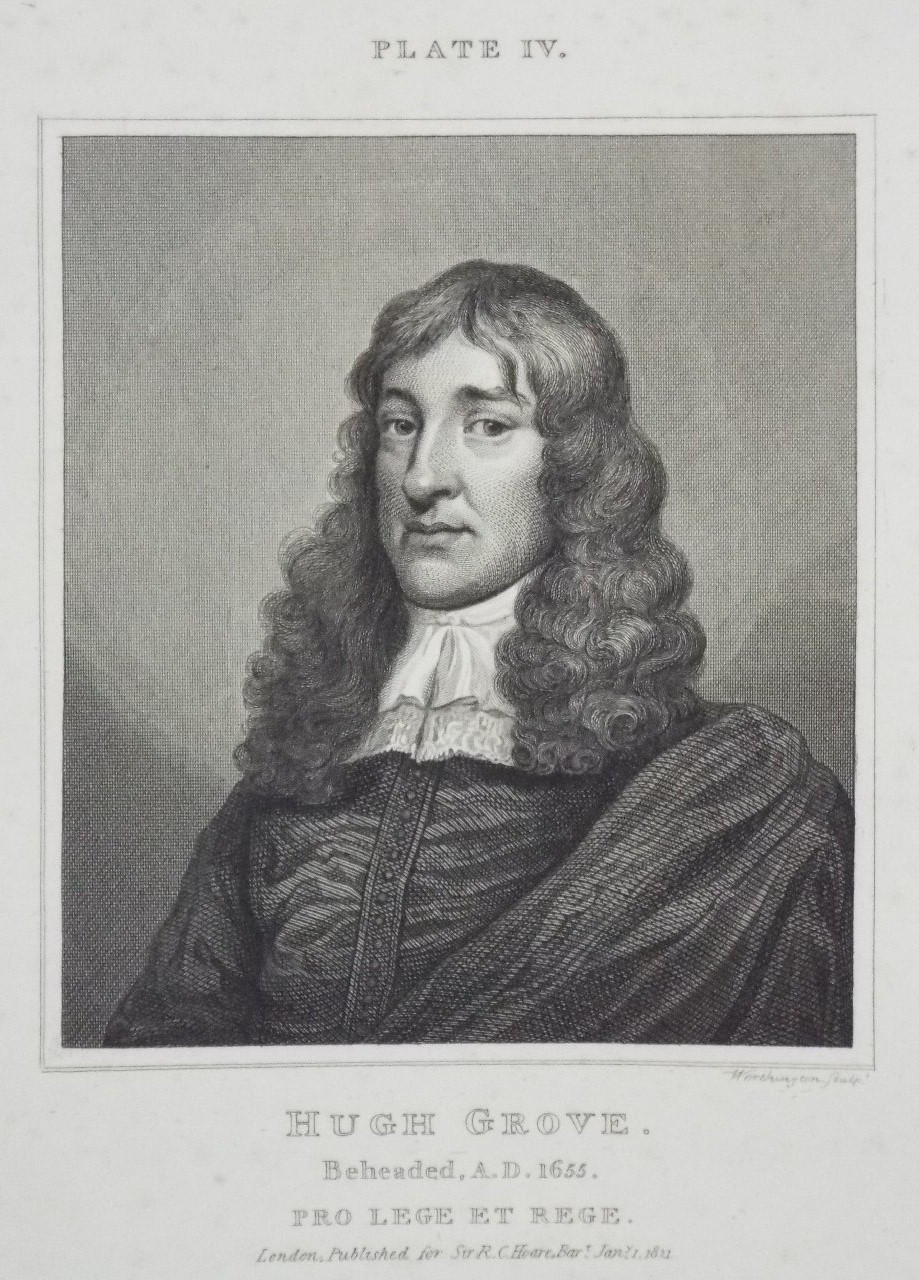 Print - Hugh Grove Beheaded A.D.1655 Pro Lege et Lege - 